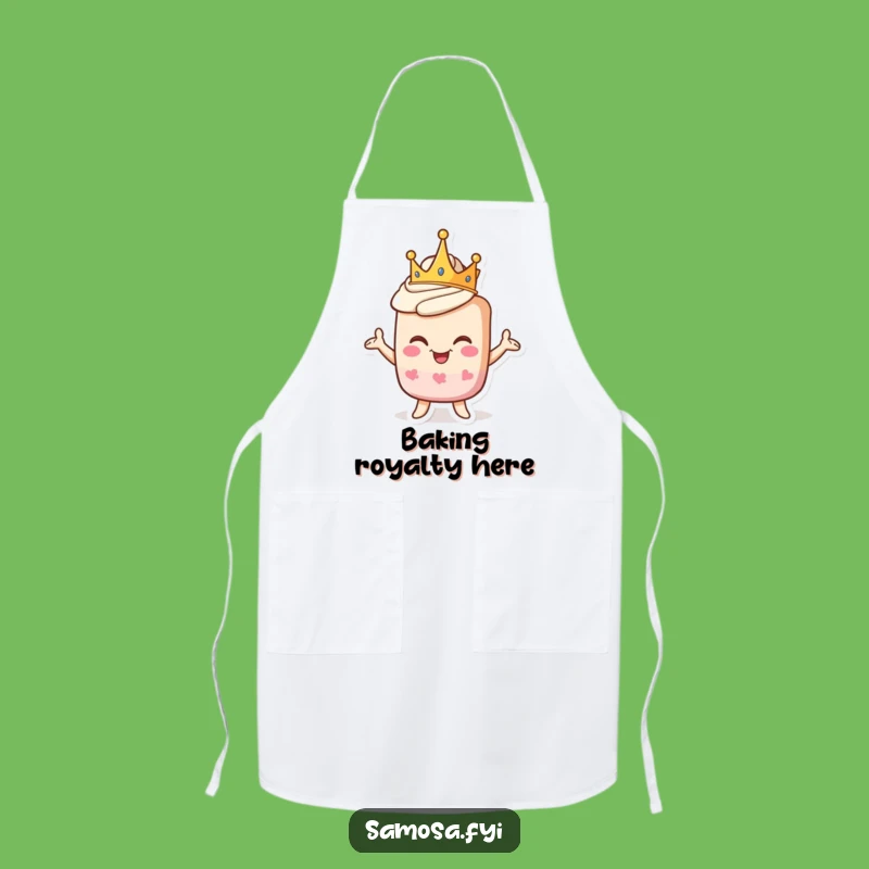 Funny Pastry King Apron - Regal Goofy Chef Wear Funny Gift
