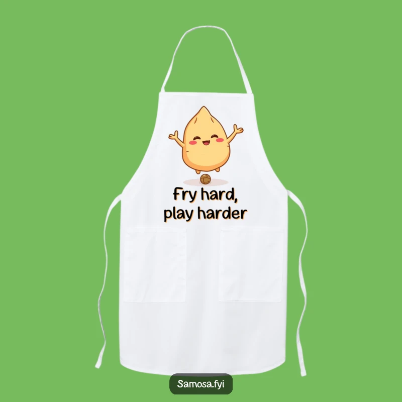 Funny Giggling Samosa Apron - Bouncing Lentil for a Fun & Funny Kitchen Gift