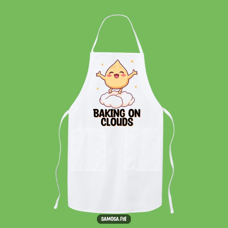 Funny Bouncing Samosa Apron - Whimsical Pastry Chef Wear for Fun