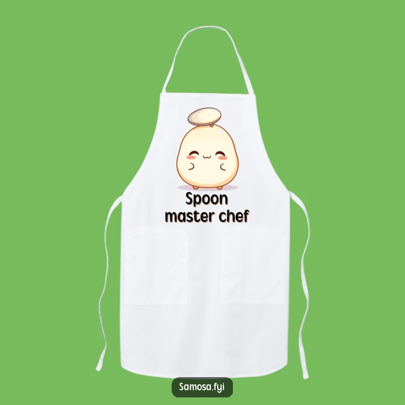 Funny Pastry Spoon Balance Apron: Cook with Focus and Hilarious Skill