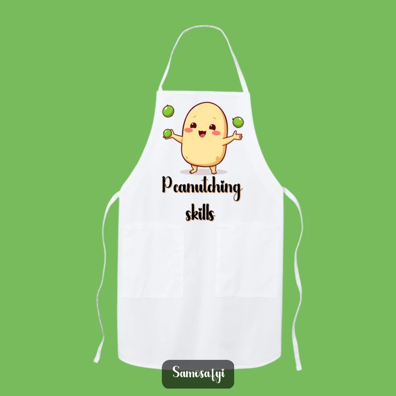 Funny Samosa Juggling Apron - Pea Toss Kitchen Wear Funny Gift
