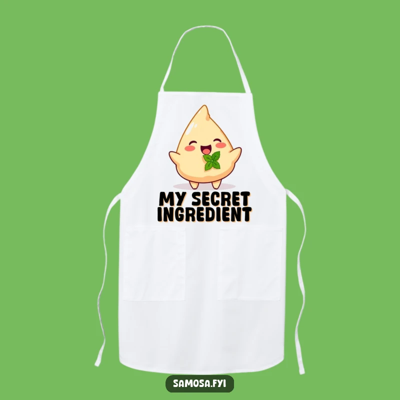Funny Samosa Mint Gift Apron - Kitchen Cheer Apparel, Great Funny Gift