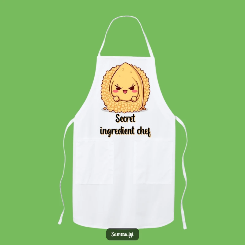 Funny Samosa Mischief Apron - Playful Couscous Character Chef