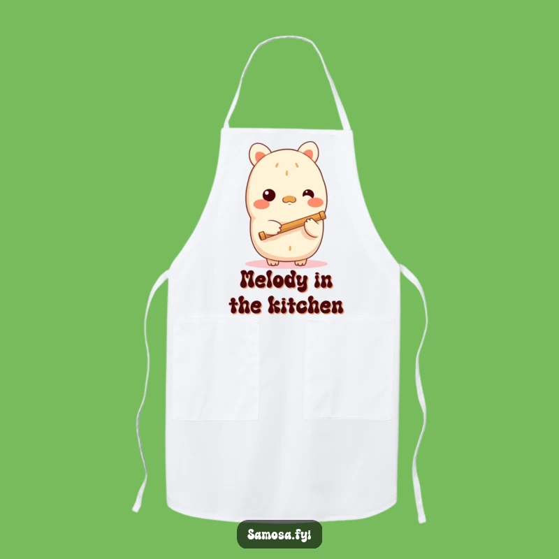Funny Shy Samosa Flute Apron: Cook with a Gentle Tune