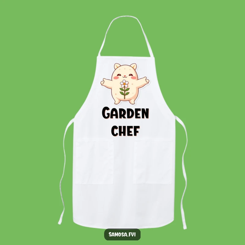 Funny Embracing Samosa Apron - Peaceful Kitchen Wear for Gardeners
