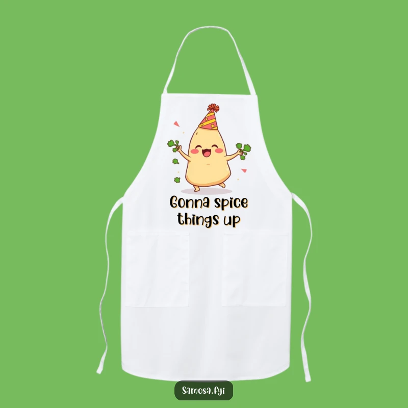 Funny Samosa Kitchen Apron: A Hilarious Gift for Clumsy Cooks!