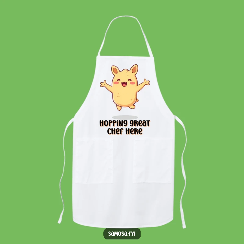 Funny Samosa Hop Apron - Kitchen Fun & Snack Gift