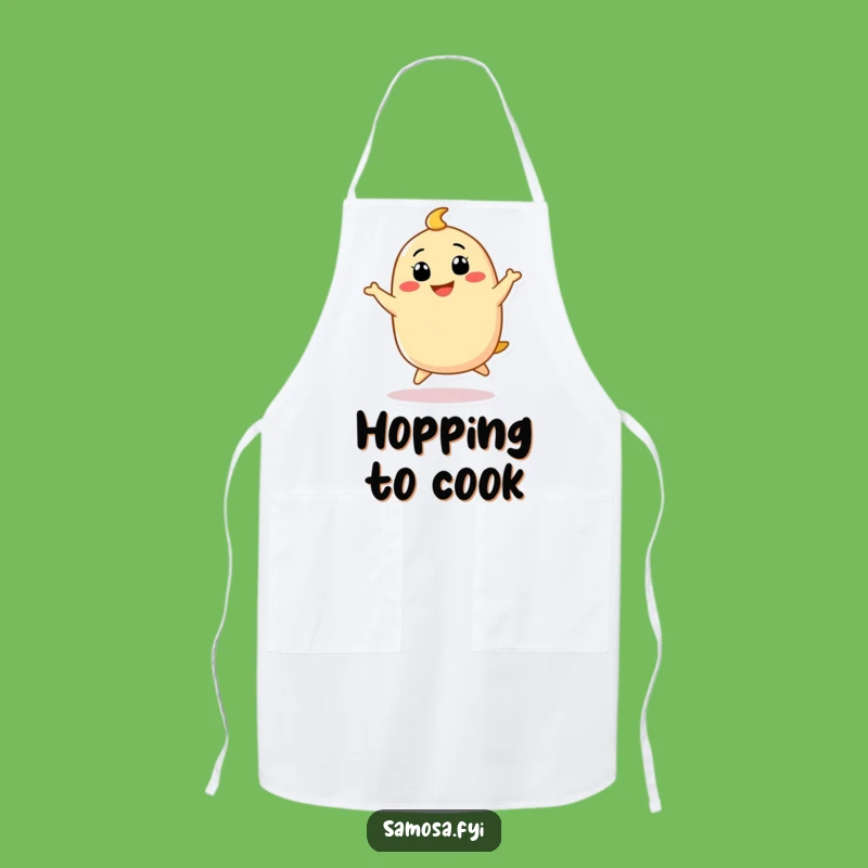 Funny Samosa Hopping Apron - Joyful Chef's Wear, Perfect Funny Gift!