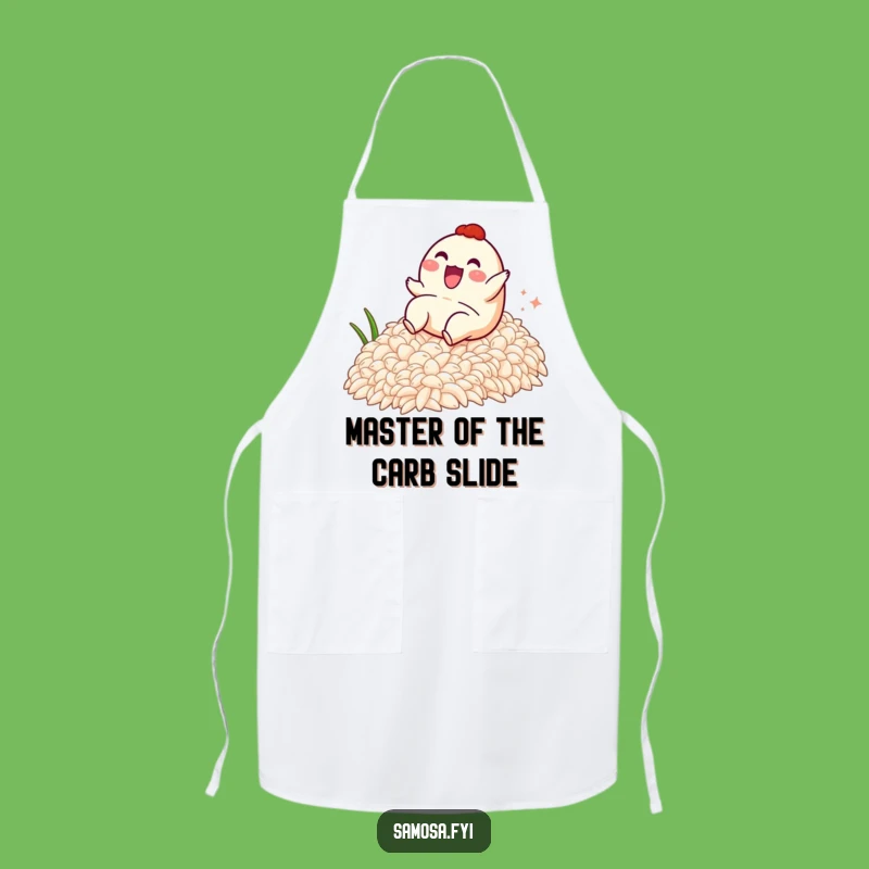 Funny Samosa Rice Slide Apron - Chef's Hilarious Kitchen Companion