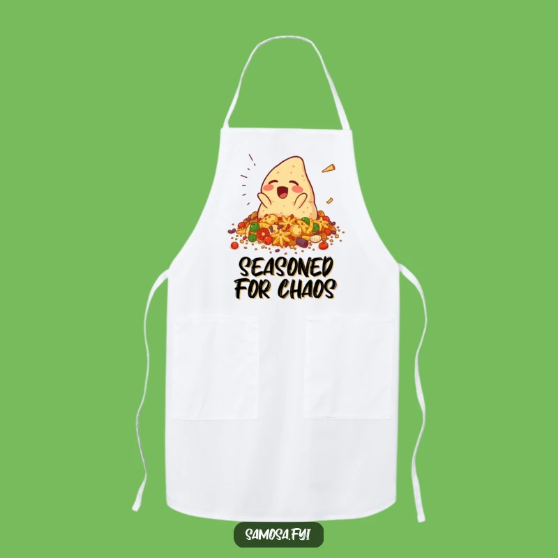 Funny Falling Samosa Apron: Cook with a Splash of Spice and Laughter