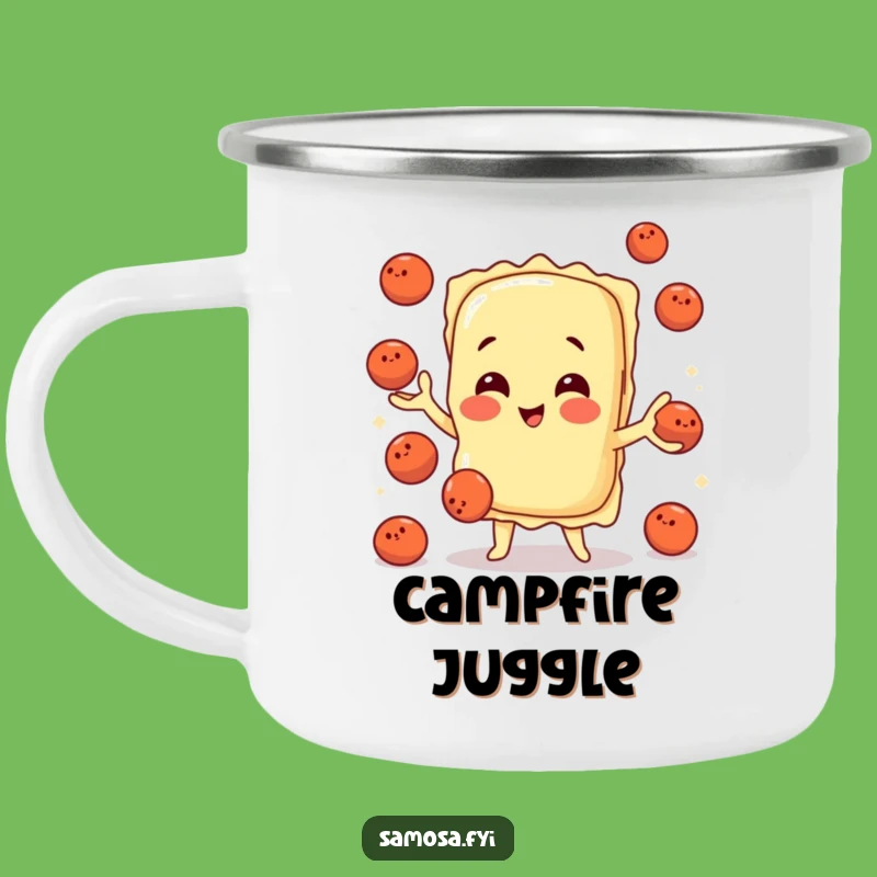 Funny Ravioli Juggler Camping Mug: Italian Comfort for Your Adventures, a Top Funny Gift!