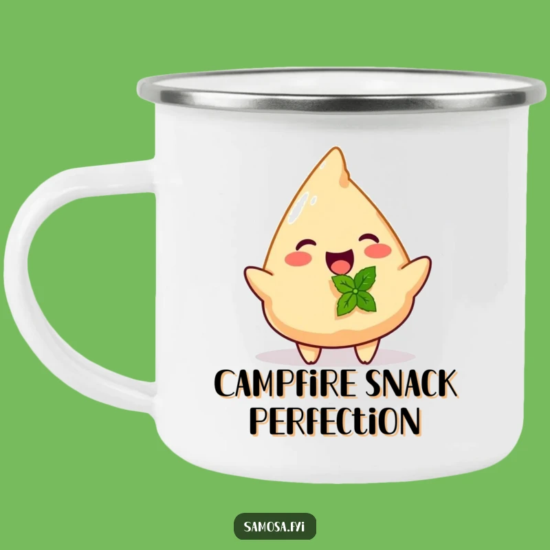 Funny Samosa Mint Gift Camping Mug - Outdoor Flavor, Perfect Funny Gift