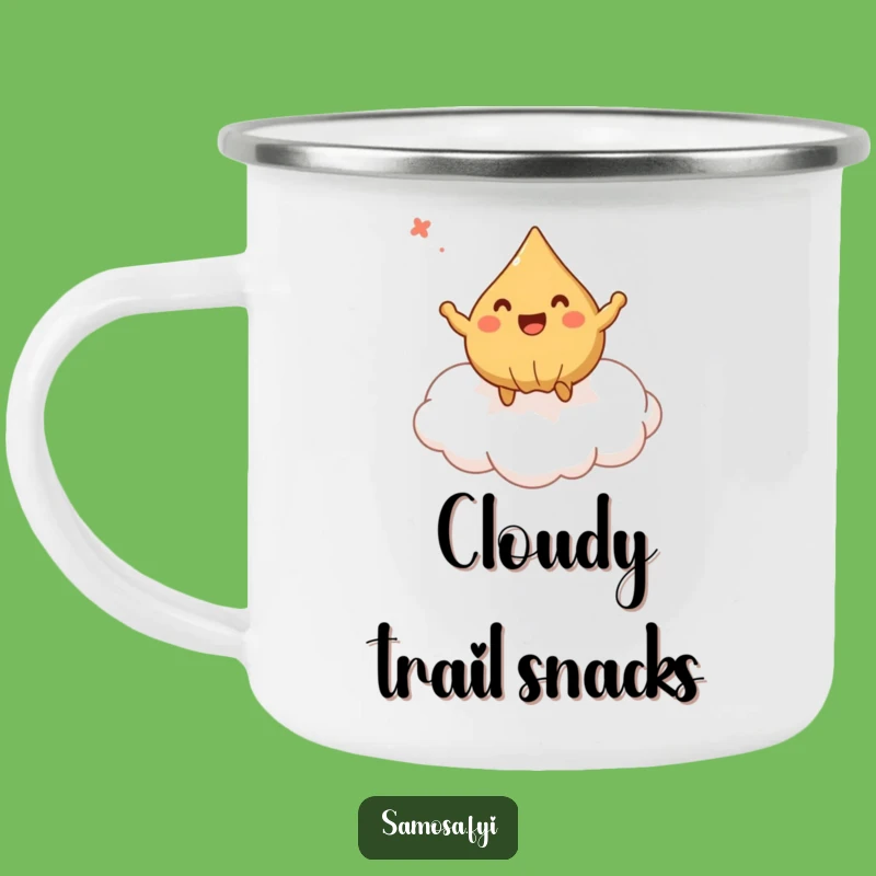 Funny Bouncing Samosa Camping Mug - Dreamy Outdoor Companion