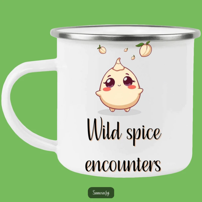 Durable Funny Samosa Cardamom Camping Mug - Adventure Humor