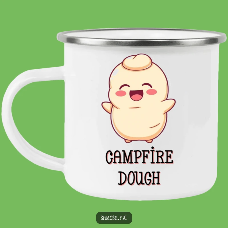 Funny Laughing Dough Camping Mug - Outdoor Baking Humor, Perfect Funny Gift for Campers!