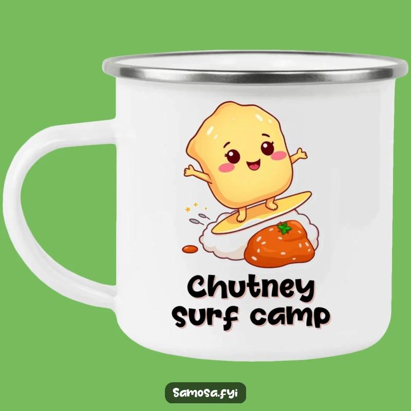 Funny Pastry Chutney Surf Camping Mug: Adventure Fuel for Hilarious Outdoor Sips