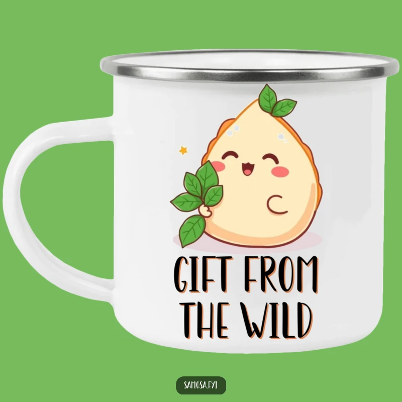 Funny Samosa Camping Mug - Joyful Offering Adventure Gift