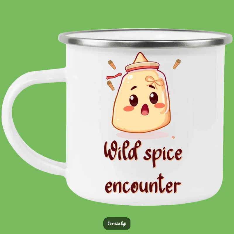 Funny Samosa Camping Mug - Shocked Campfire Companion for Hilarious Gifts