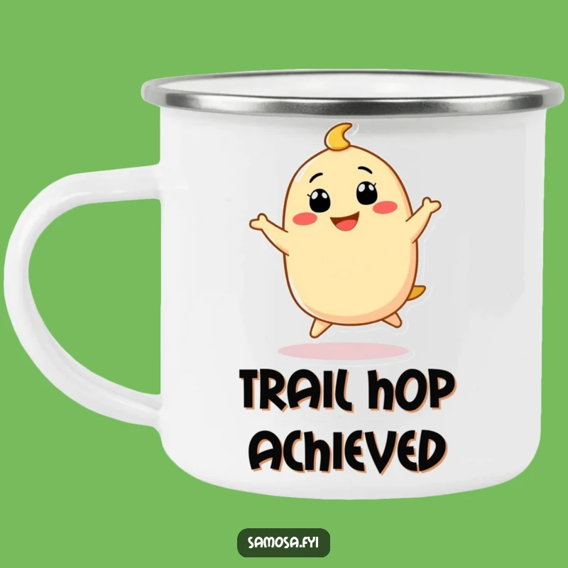 Funny Samosa Hopping Camping Mug - Joyful Outdoor Drinkware, Awesome Funny Gift!