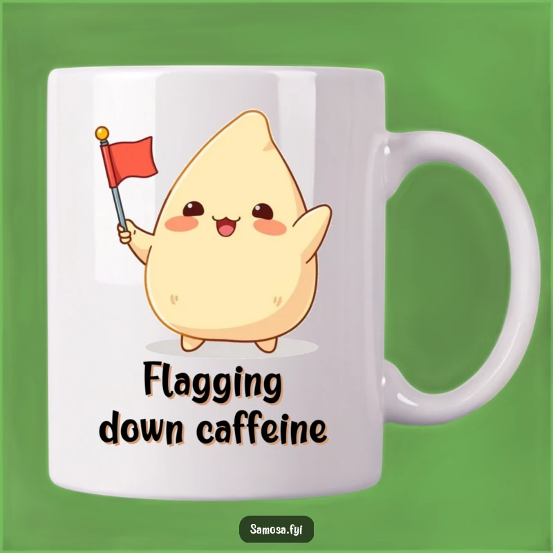 Funny Samosa Flag Mug: Celebrate Victory with This Hilarious Gift!