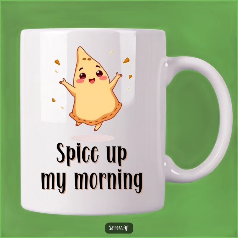 Funny Dancing Samosa Mug - Hilarious Spice Gift for Foodies