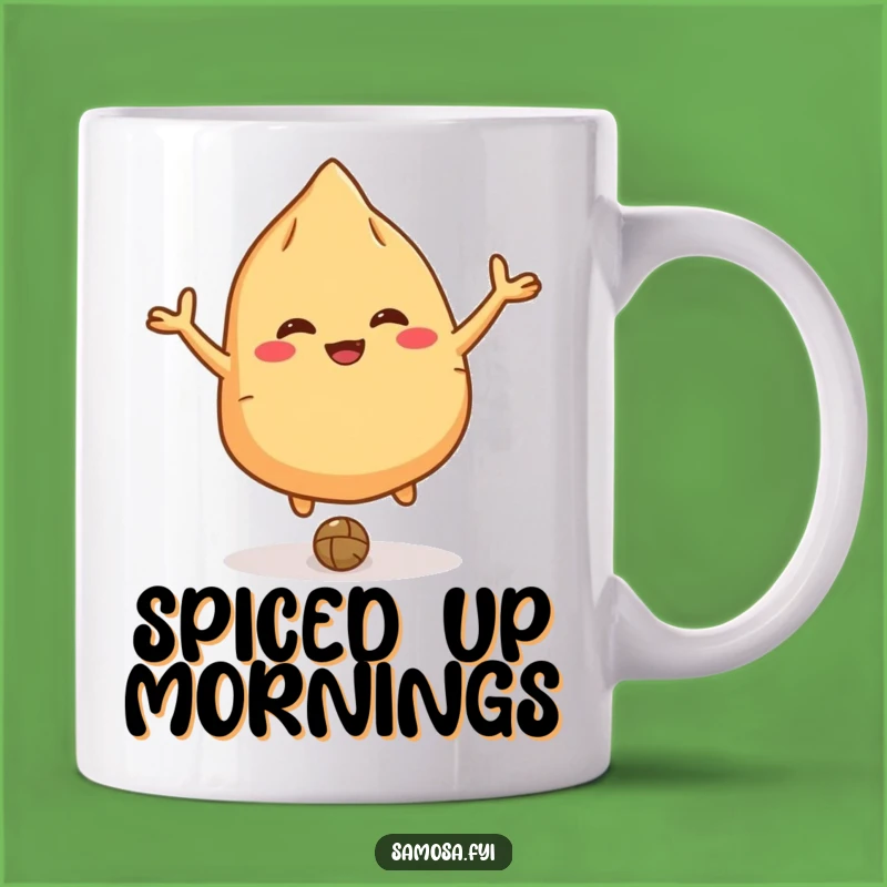 Funny Giggling Samosa Mug - Bouncing Lentil Fun, The Perfect Humorous Gift