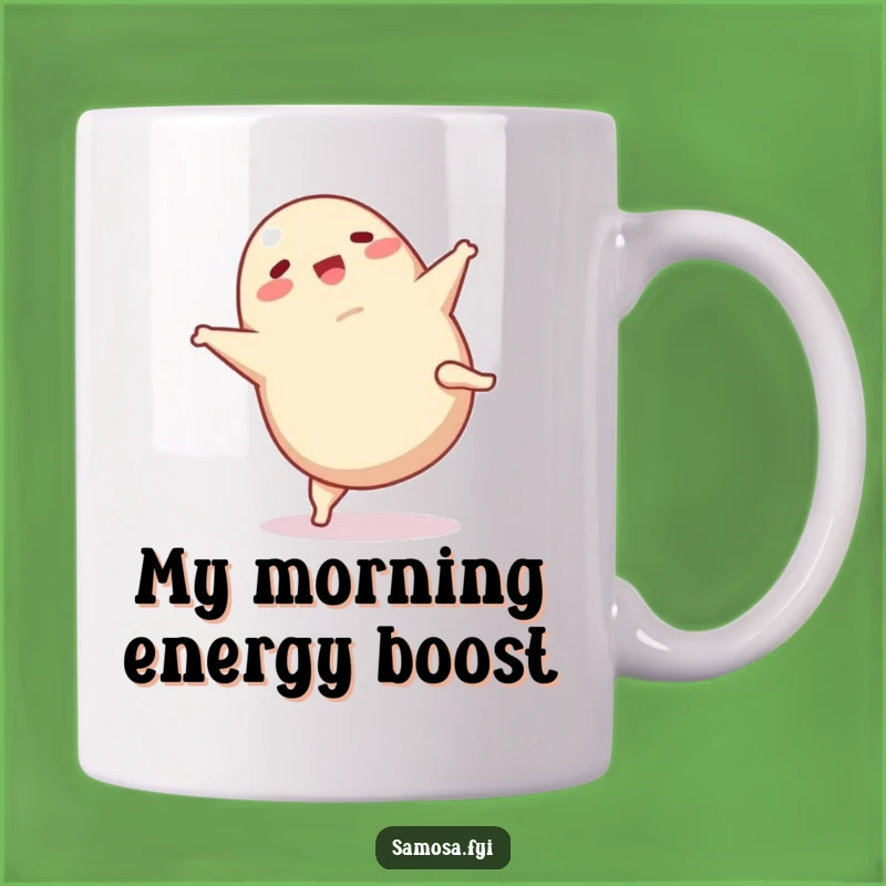 Funny Samosa Cartwheel Mug: A Hilarious Snack Gift for Foodies