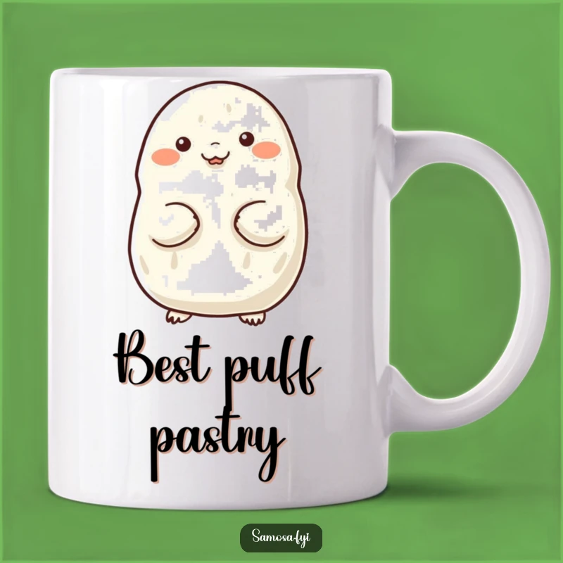 Funny Samosa Mug: Proud Chest Puff Design, Perfect Humorous Gift for Winners