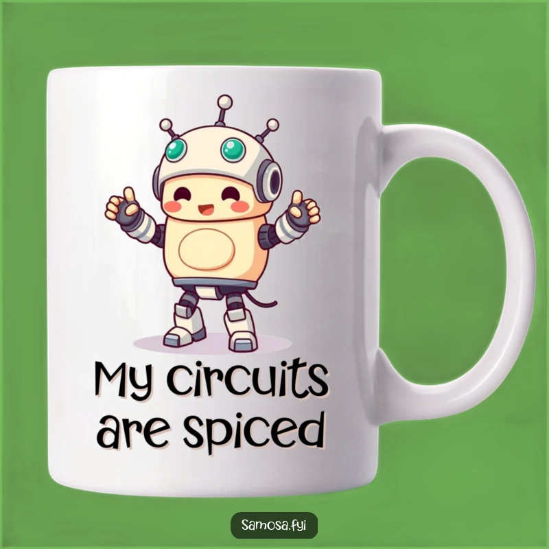 Funny Samosa Robot Dance Mug: A Hilarious Snack Gift for Dancing Food Lovers