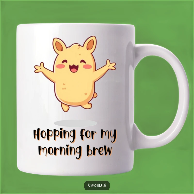 Funny Samosa Hop Mug - Exciting Snack Treat Gift