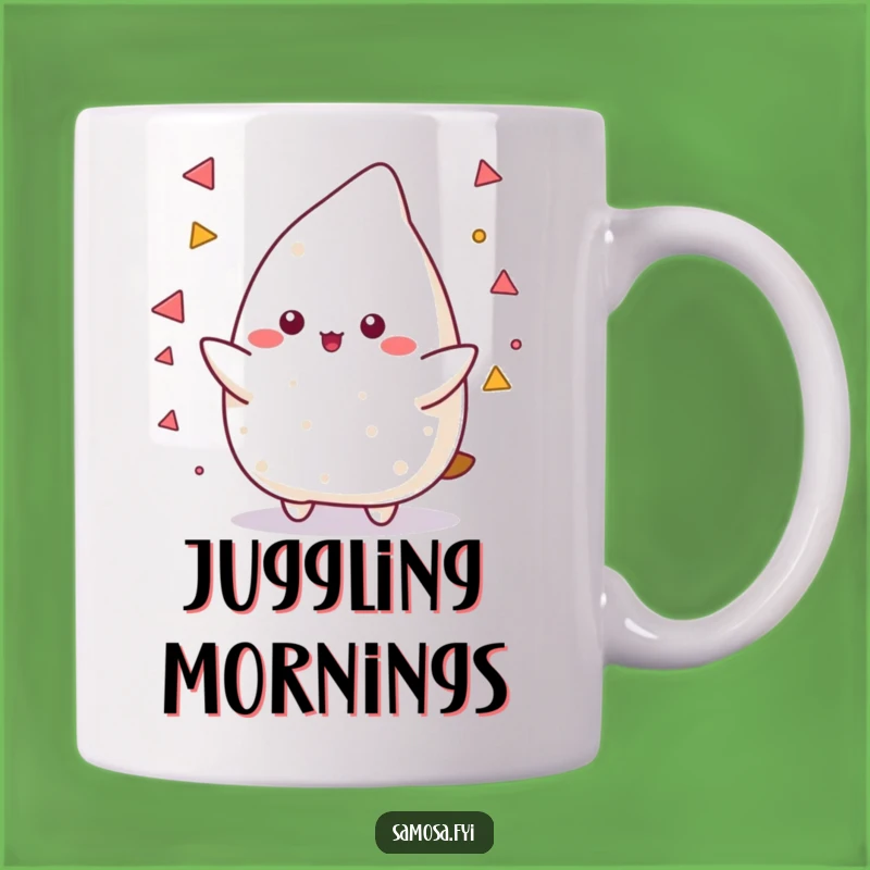 Funny Samosa Juggling Mug: Master Your Multitasking Skills with Humor!