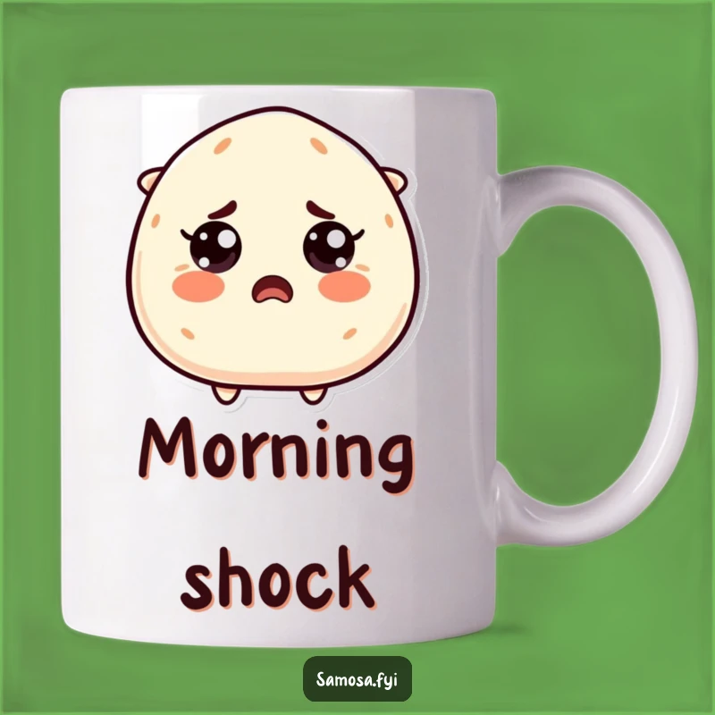 Funny Startled Samosa Mug: Shocking Humor and a Perfect Funny Gift!