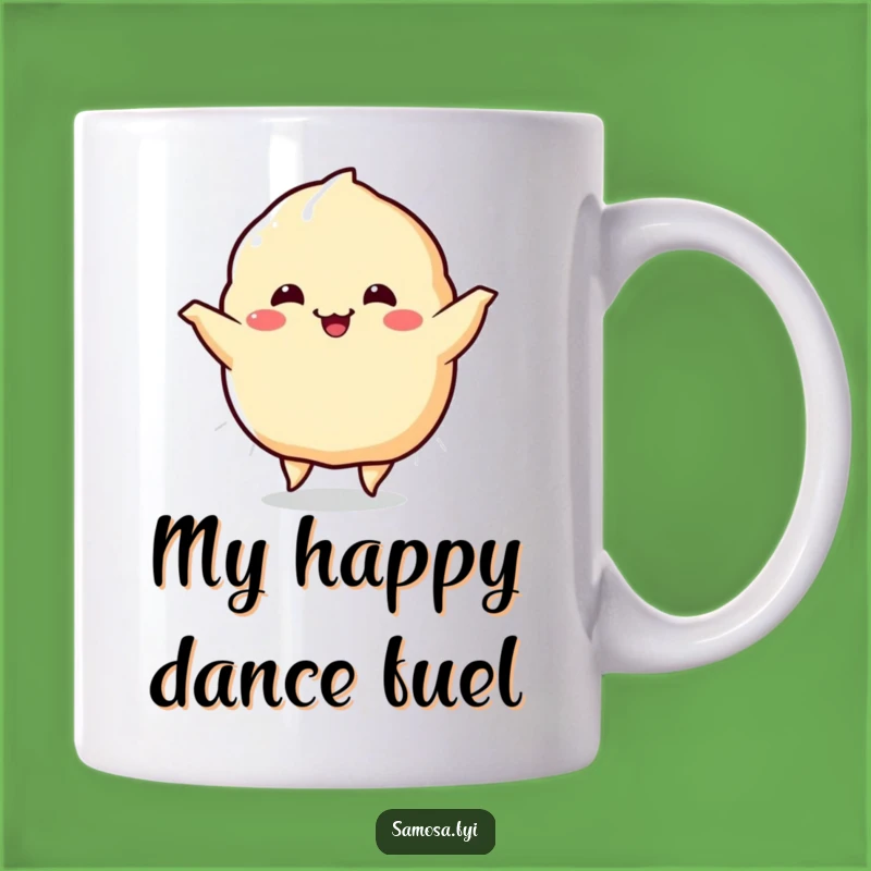 Funny Samosa Happy Dance Mug: A Hilarious Treat for Snack Lovers!