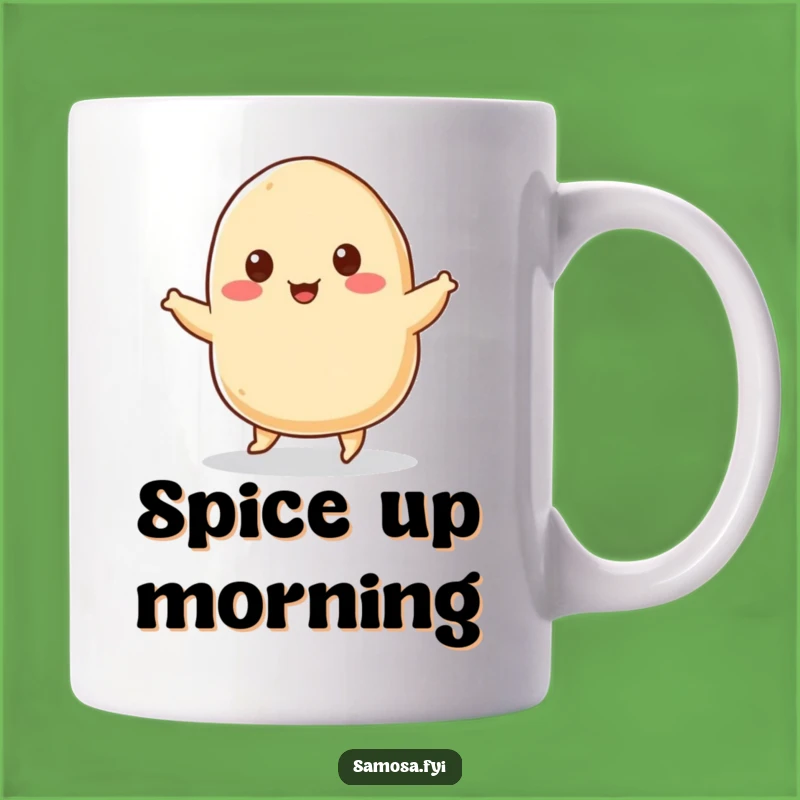 Funny Samosa Jig Mug: Happy Fried Snack Humor, Perfect Foodie Gift