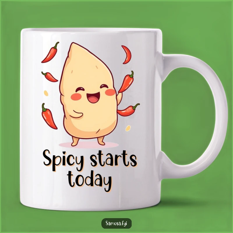 Funny Giggling Samosa Chili Pepper Mug: Hilarious Spice Lover Gift