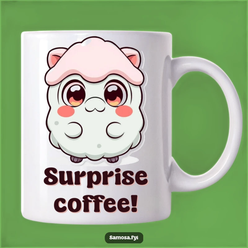 Funny Surprised Samosa Mug: React to Life's Delicious Moments With Humor!