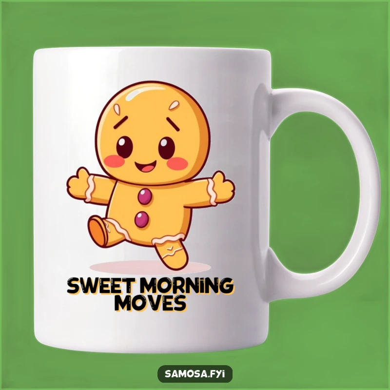 Funny Gingerbread Cookie Dance Mug - Whimsical & Humorous Holiday Treat Gift