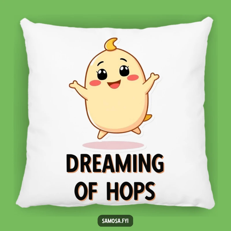 Funny Samosa Hopping Pillow - Cozy Joyful Cushion, Awesome Funny Gift!