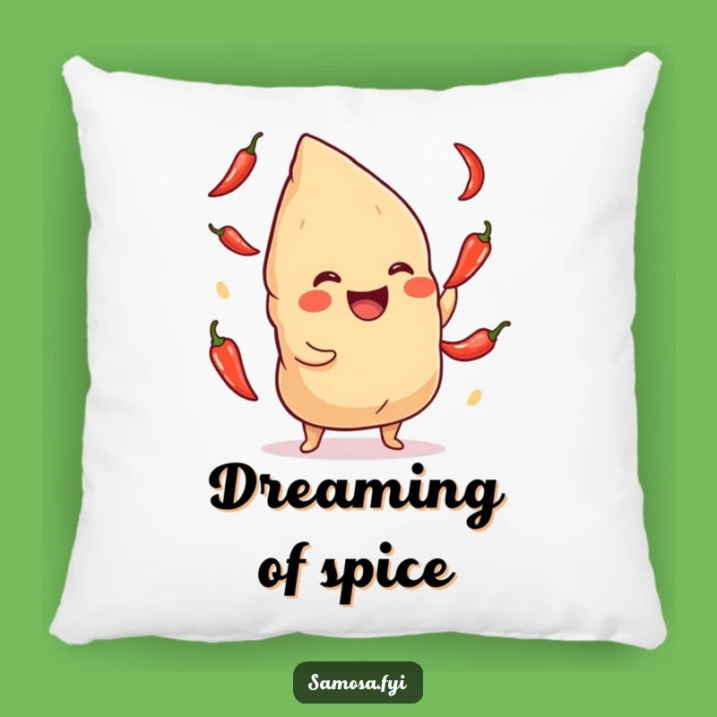Funny Giggling Samosa Chili Pillow: Comfy and Hilarious Spicy Decor