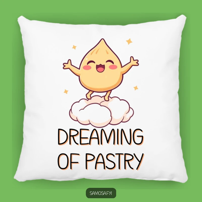 Funny Bouncing Samosa Pillow - Surreal Dreamy Comfort for Your Couch