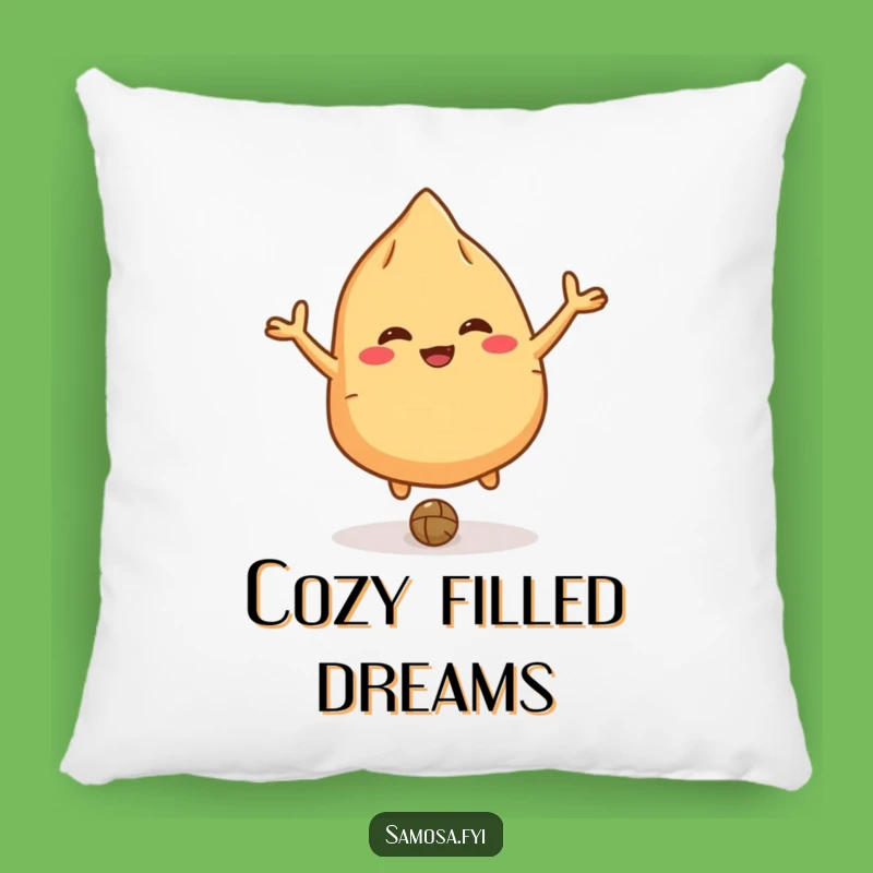 Funny Giggling Samosa Pillow - Cozy Bouncing Lentil for Sweet Comfort & Funny Gift