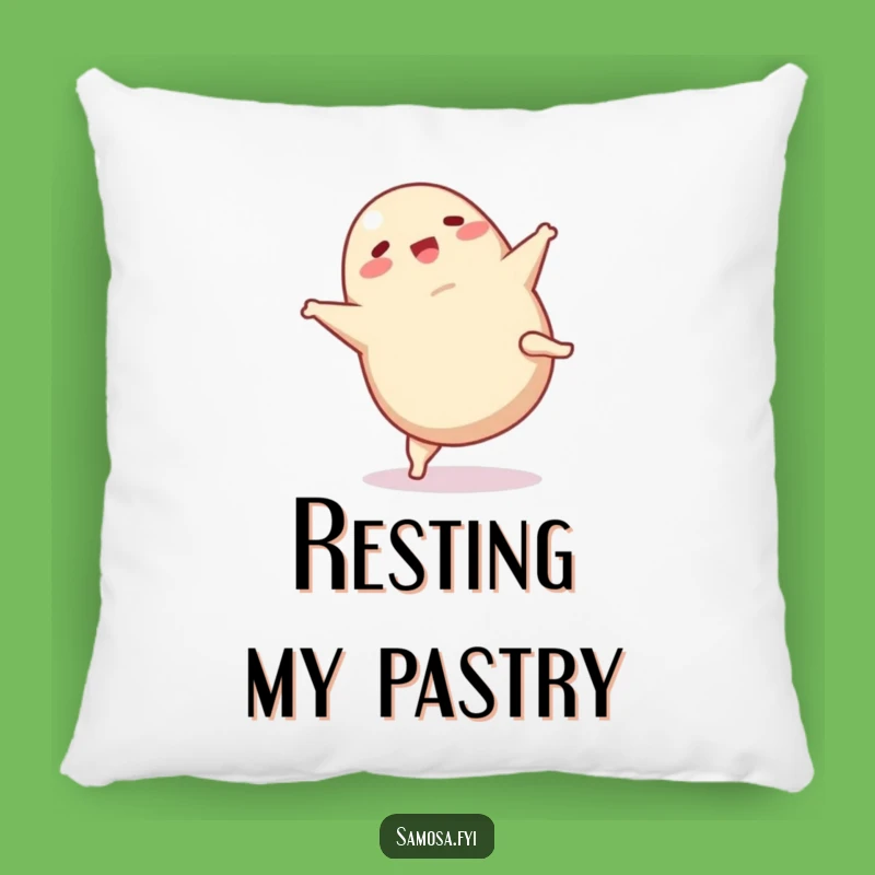 Funny Samosa Cartwheel Pillow: Comfy and Hilarious Accent for Sofa