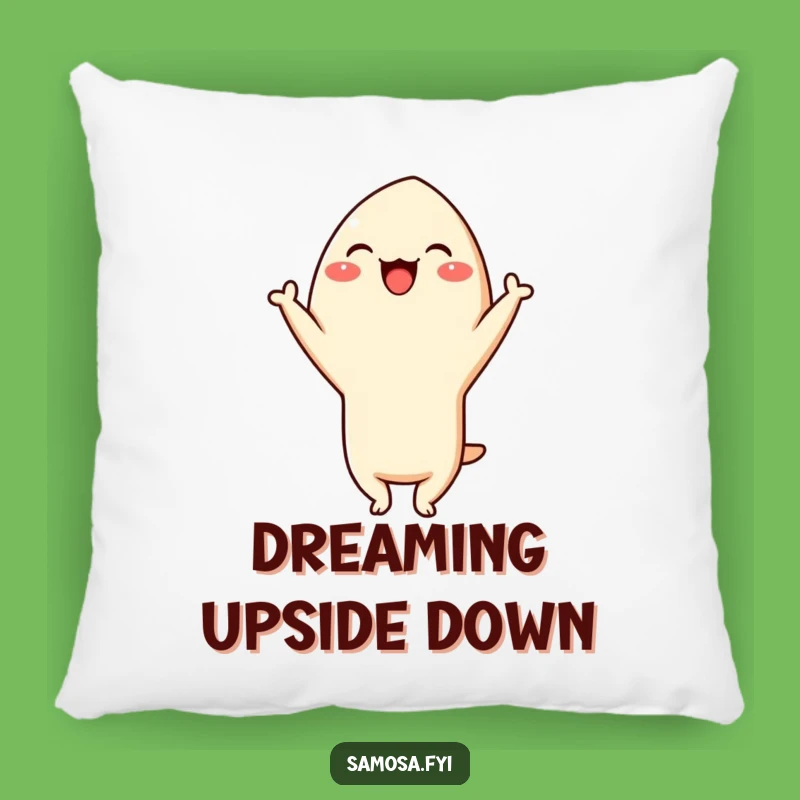 Funny Samosa Headstand Pillow: Cozy Comfort and Playful Charm