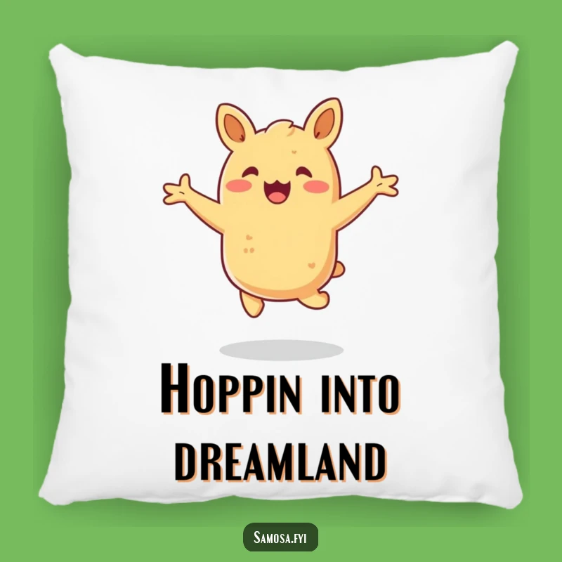 Funny Samosa Hop Pillow - Comfy & Exciting Decor Gift