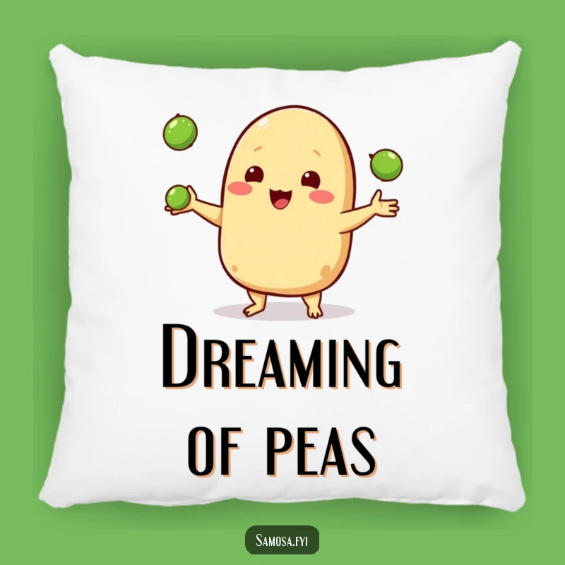 Funny Samosa Juggling Pillow - Cozy Pea Toss Cushion Funny Gift