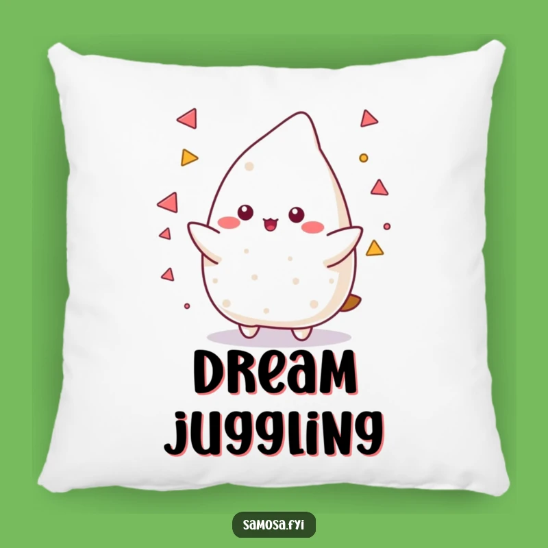 Funny Samosa Juggling Pillow: Cuddle Up with Some Skillful Comfort!