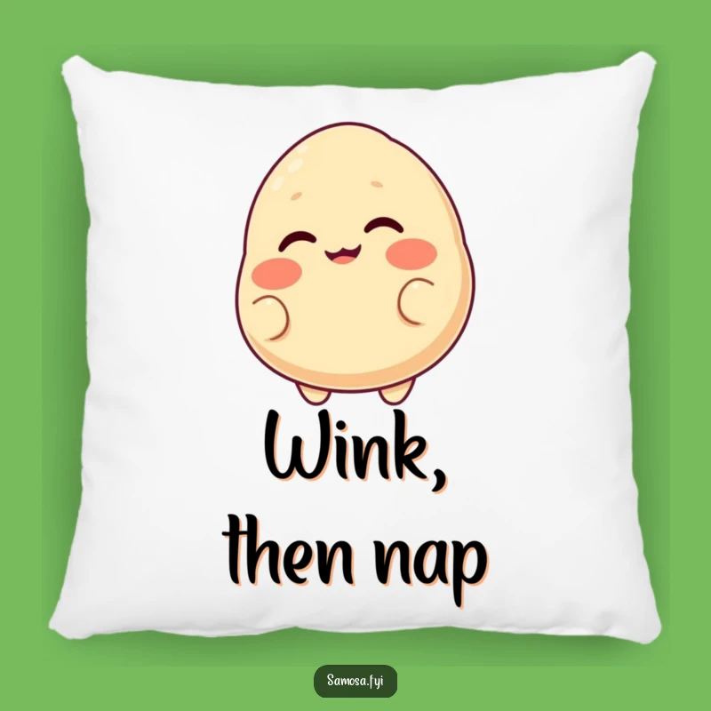 Funny Samosa Winking Pillow: Cheeky Comfort, Perfect Funny Gift