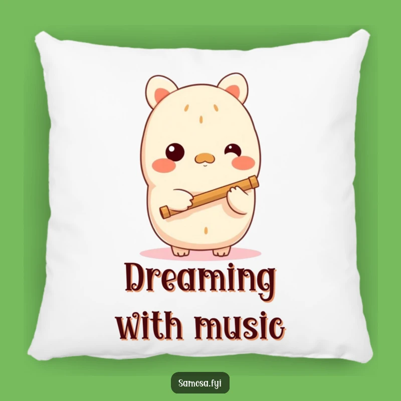 Funny Shy Samosa Flute Pillow: Snuggle Up with Soft Melodies and Comfort