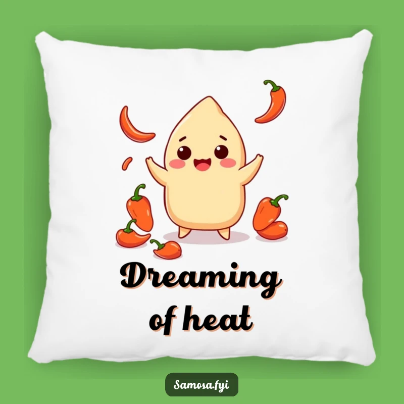 Funny Smiling Samosa Chili Pillow: Cozy Comfort with a Kick, Cute Spicy Gift