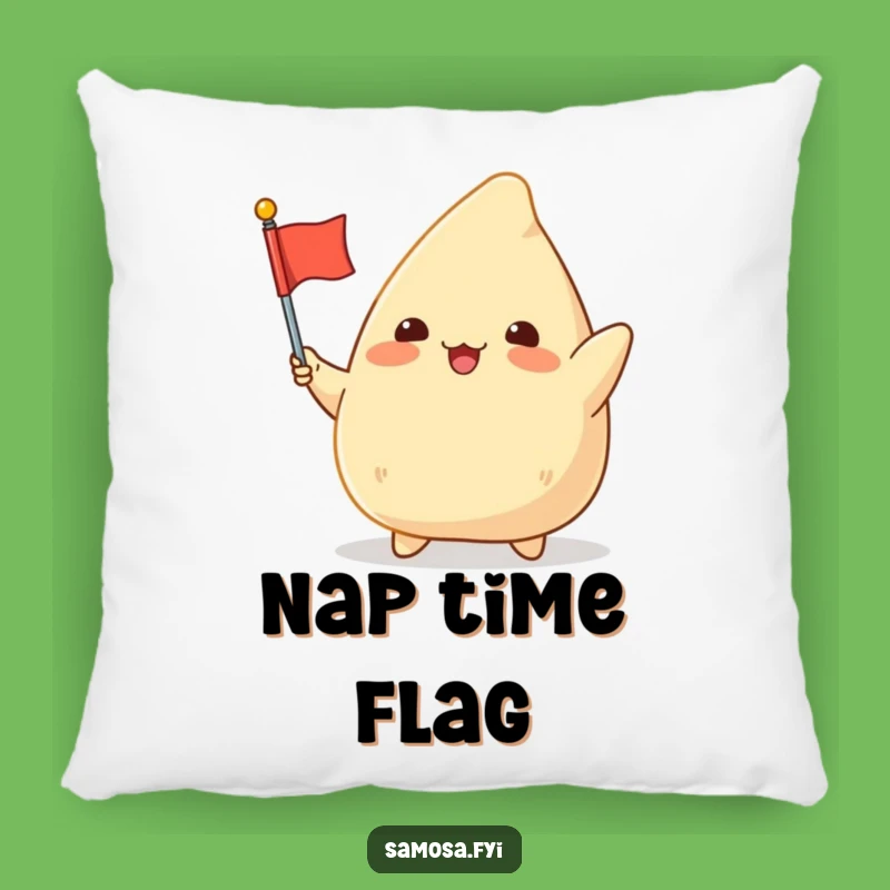 Funny Samosa Flag Pillow: Cozy Comfort with a Festive Twist